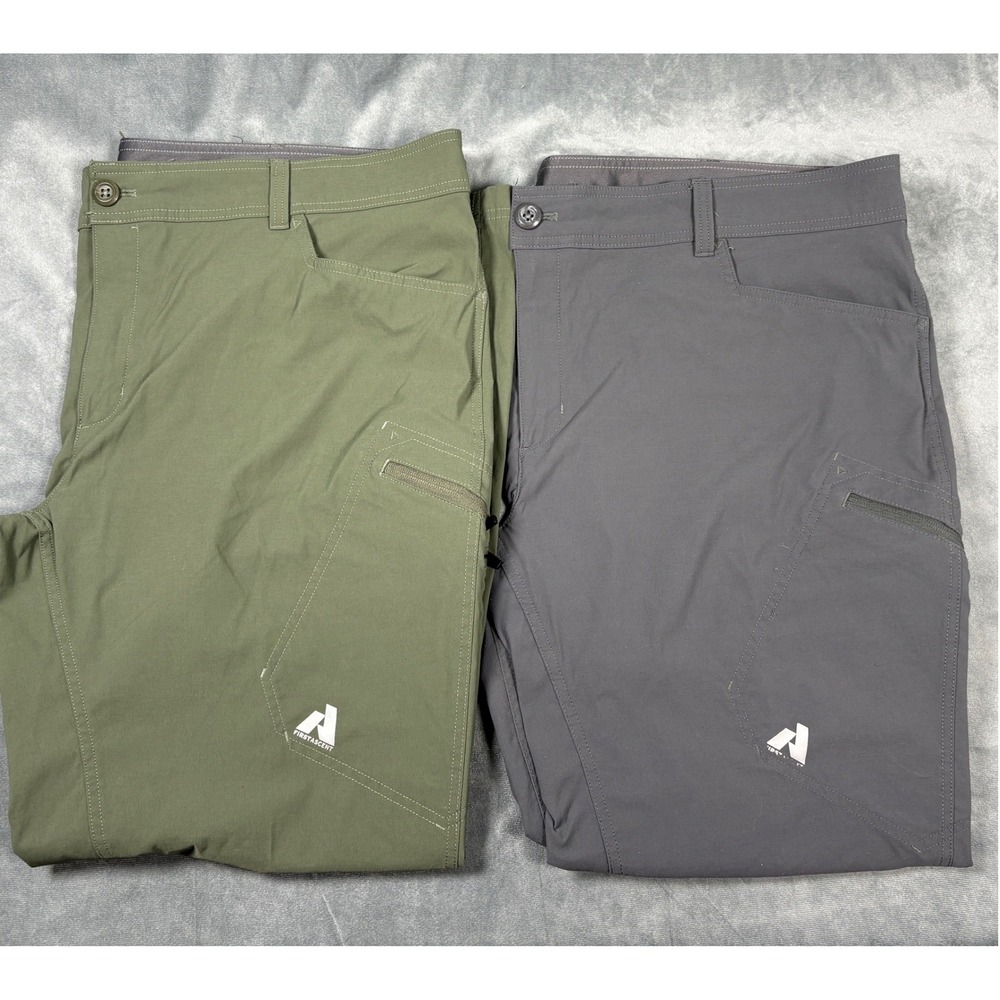 Eddie Bauer First Ascent Guide Pro Pants Mens 44x30 Grey Green Bundle 2 Pairs